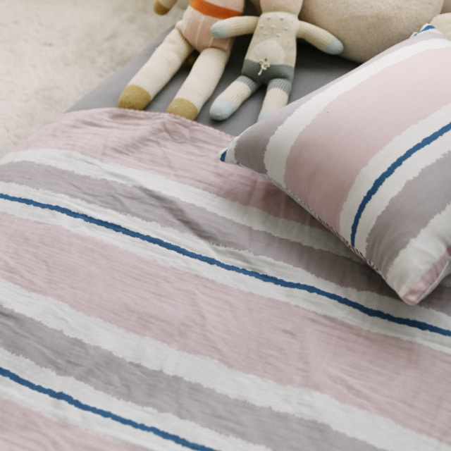 Stripe blanket 핑크(110x90)